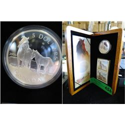2006 Canada .9999 Silver Coin & Stamp Set