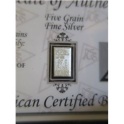 10 American Certified Bullion .999 Silver Bars