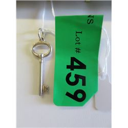 Tiffany & Co. Sterling Silver Key Charm with Box