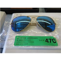 New Ray Ban Aviator Glasses - Blue Reflective Lens