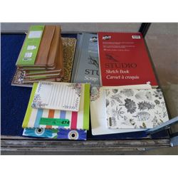 15 New Sketch Books, Scrap Books & Note Books