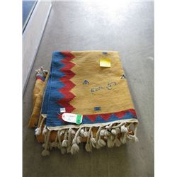 Kelim Wool Carpet - 9 Foot 10" x 6 Foot 7"