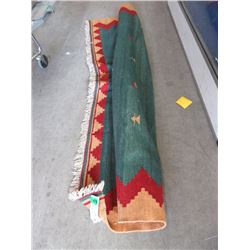 Kelim Wool Carpet - 9-1/2 Feet x 6-1/2 Feet