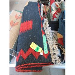 Kelim Wool Carpet - 9 Foot 9" x 6 Foot 3"