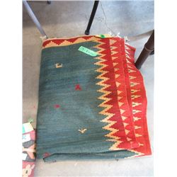 Kelim Wool Carpet - 9 Foot 10" x 7 Foot 9"