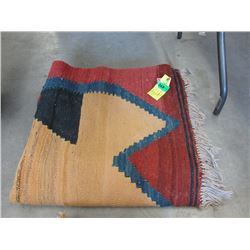 Kelim Wool Carpet - 7 Foot  x 6 Foot 9"