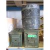 Image 1 : Metal Bucket & 2 Ammo Cases