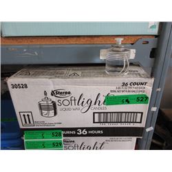 5 Cases of Sterno Soft Light Candles