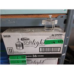 5 Cases of Sterno Soft Light Candles