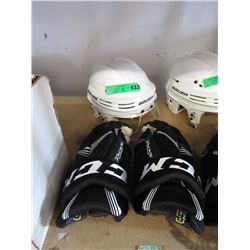 New Bauer Hockey Helmet & Pair of CCM Gloves