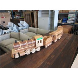 Large Scale 4 Piece Wood Train