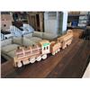 Image 1 : Large Scale 4 Piece Wood Train