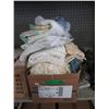 Image 1 : Box of Towels & Vintage Table Linens