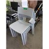 Image 1 : 4 Stacking Grey Resin Chairs