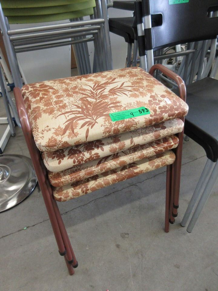 4 Vintage Stacking Stools