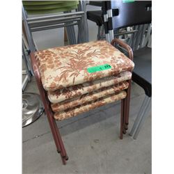 4 Vintage Stacking Stools