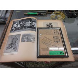 Vintage Dance Scrap Album & Advertisement