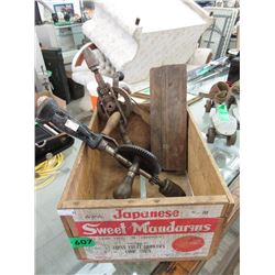 Vintage Tools in Small Wood Box
