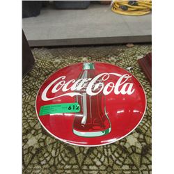 Enameled Convex 12" Coca-Cola Sign