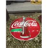 Image 1 : Enameled Convex 12" Coca-Cola Sign