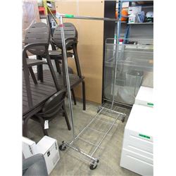 4 Foot Long Adjustable Height Clothes Rack