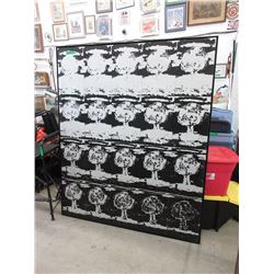 5 Foot x 6 Foot Mushroom Cloud Wall Art