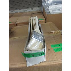 8 Dozen New Long Handled 2-1/2" Angle Brushes