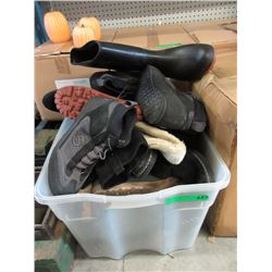 Tote of Assorted  Boots
