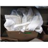 Image 1 : Large Box of New White Towels & Bath Robes