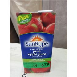 2 Dozen 1 Liter Tetra Pack Apple Juice