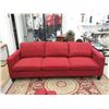 Image 2 : New 3 Piece Red Fabric Upholstered Sofa Set