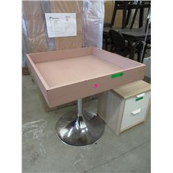 Chrome Base Retail Display Table