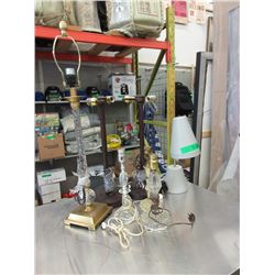 7 Assorted Table Lamps