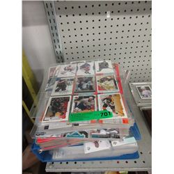Binder & Many Loose Pages of Hockey Trading Cards