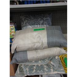 7 Assorted New Grey Throw Cushions