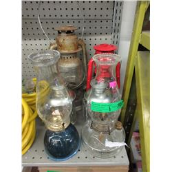 Barn Lanterns, Oil Lamps & Candle Holders