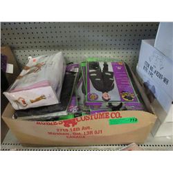 Box of Assorted New Halloween Costume Accessories
