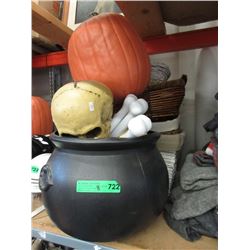 Halloween Decorations & Wicker Baskets