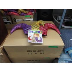 Large Case of New Jester Hats - Halloween Items