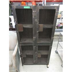 4 Door Industrial Style Metal Locker