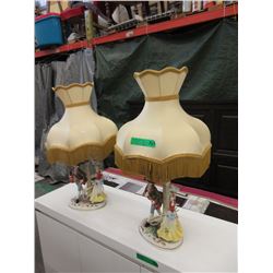 Pair of Vintage Figural Lamps