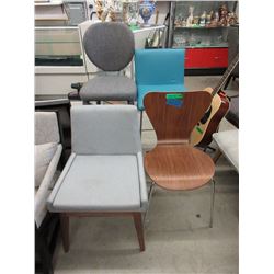 4 Assorted Height Chairs