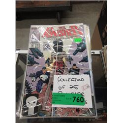 Collection of 25 Punisher Comic Books