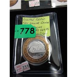 Ltd. Edition "Palms Las Vegas" $10 Gaming Token