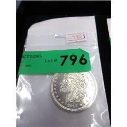 2017 One Oz. .999 Fine Silver "Zombucks" Round