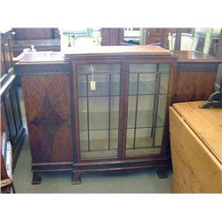 A mahogany side cabinet, H 109cms W 156cms...