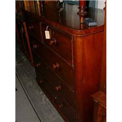 A Victorian mahogany chest, H 121cms W 121cms...