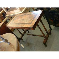 A Victorian walnut centre table, L 90cms H 73cms...