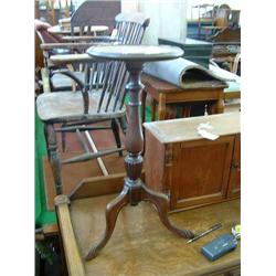 A mahogany tripod wine table, H 62cms Dia 27cms, and sundry furniture...