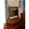 Image 1 : An early 19th century mahogany toilet mirror with three drawers to base, H 51cms W 46cms...
